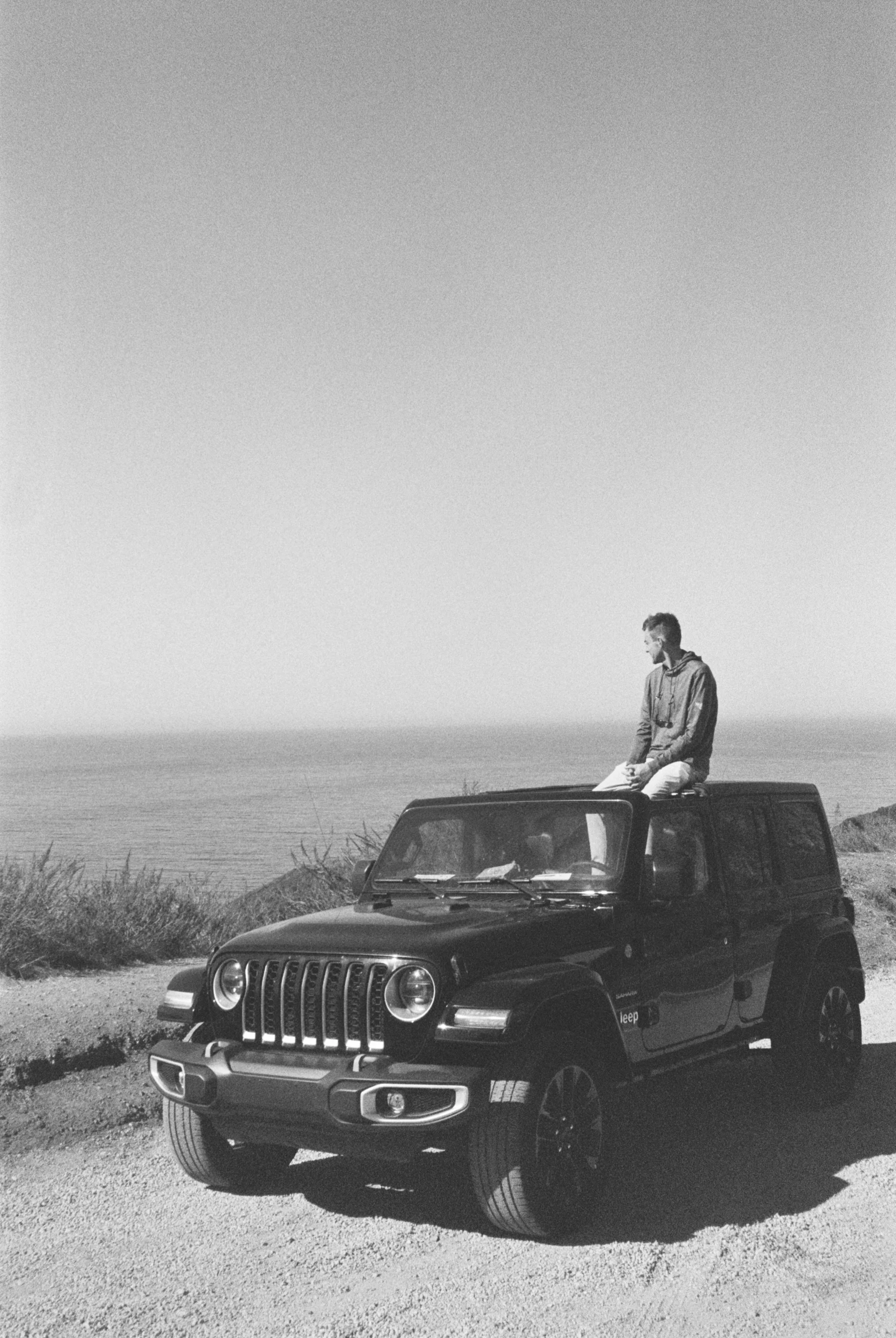 Andrew on a coastal drive