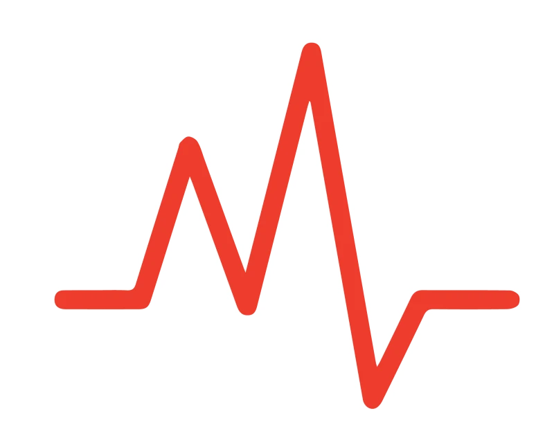 Gen7 Health brand motif — a heartbeat lifeline mark