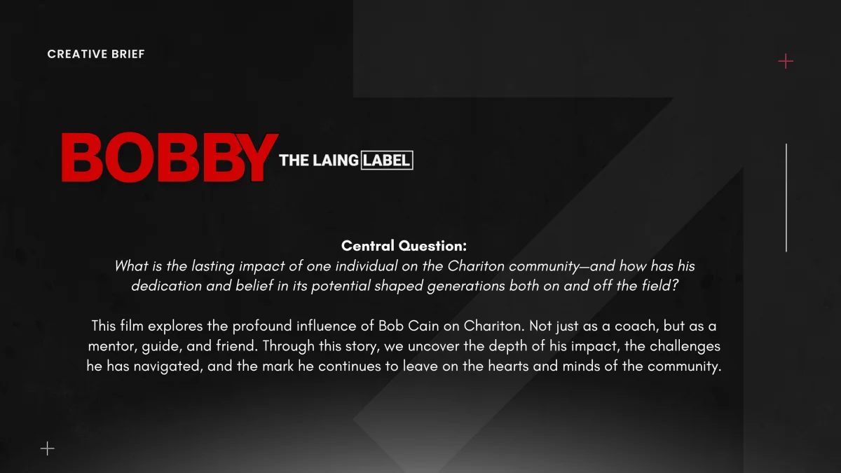 Bobby creative brief — central question
